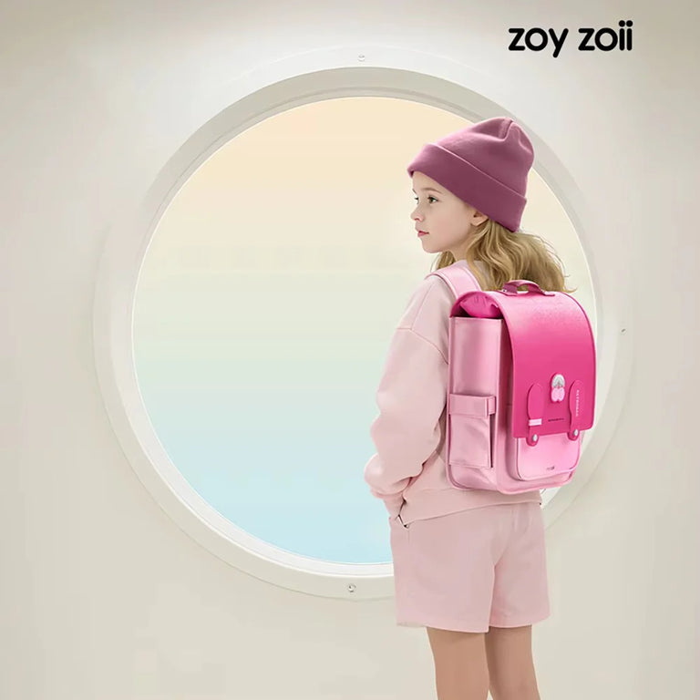 Zoyzoii® Ρετρό προσαρμοζόμενο Σακίδιο Πλάτης 28.5x14.5x33 cm Pink Cherry