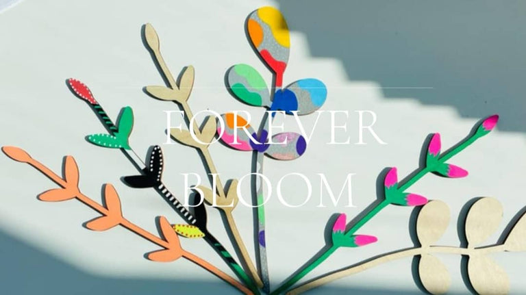 BLUBERRY KIDSROOM -Ξύλινο Σετ Λουλουδιών – Wooden Flower Set