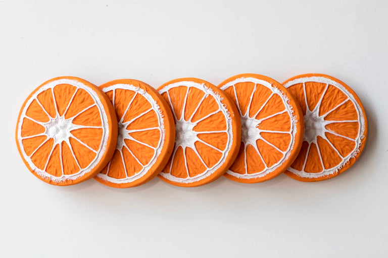 Μασητικό από φυσικό καουτσούκ - Clementino το πορτοκάλι OLI&CAROL