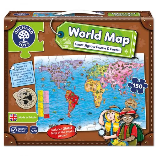 ORCHARD TOYS ΠΑΖΛ WORLD MAP - Παιχνίδια - Ίαμβος